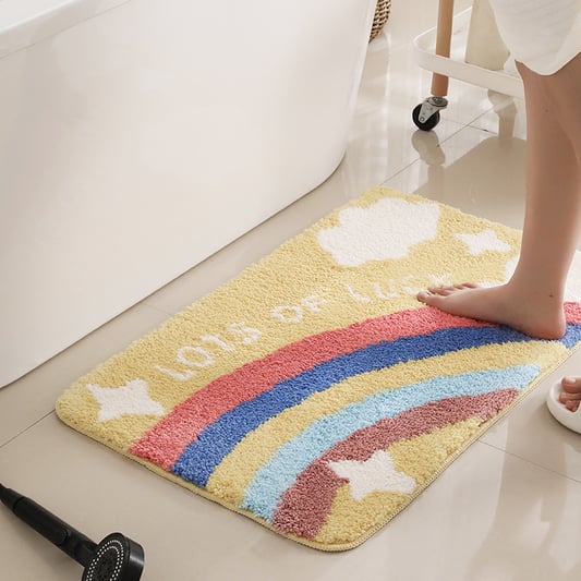 Microfiber bath mat