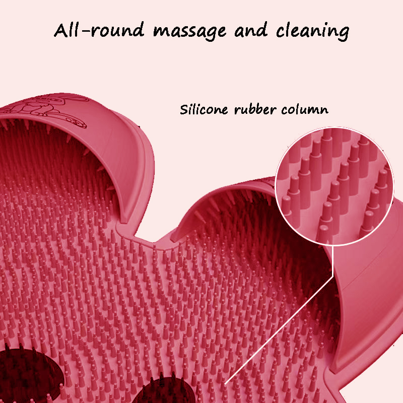 TPE Bath Mat Back Suction Cup Massage Foot Mat